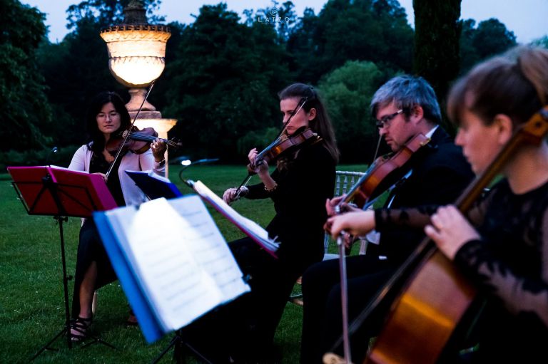 string quartet at wedding London Wedding Chiswick house
