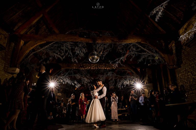 first dance at Tythe Barns Wedding photography