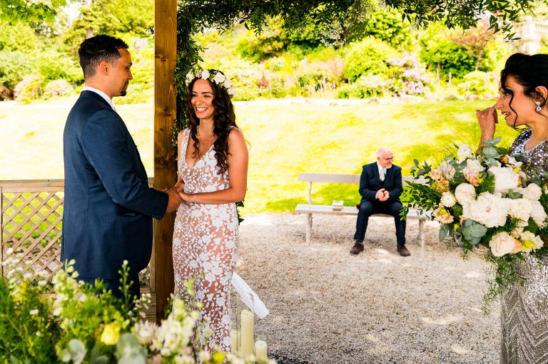 Exchaging vows at Lake District lake windermere Photography 