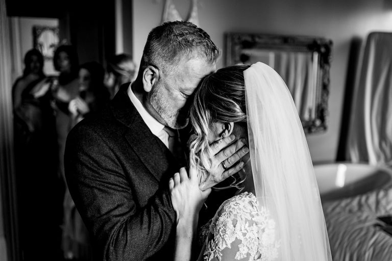 Barton Hall wedding father of the bride