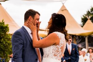 Bridge House Barn Tipi Wedding in Summer Leicestershire